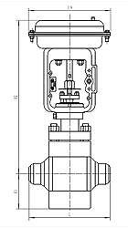 氣動多級調節(jié)閥 尺寸圖