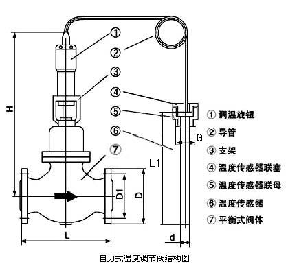 自力式溫度調(diào)節(jié)閥_結(jié)構(gòu)圖