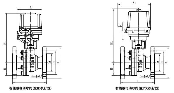電動調(diào)節(jié)球閥_外形尺寸