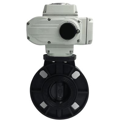 upvc電動蝶閥-塑料蝶閥-PVC-ZDJD